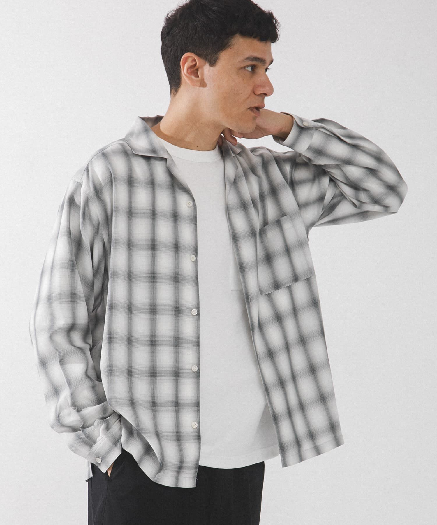 Sonny Label 「オンブレチェックロングスリーブシャツ」|シャツ・ブラウス|