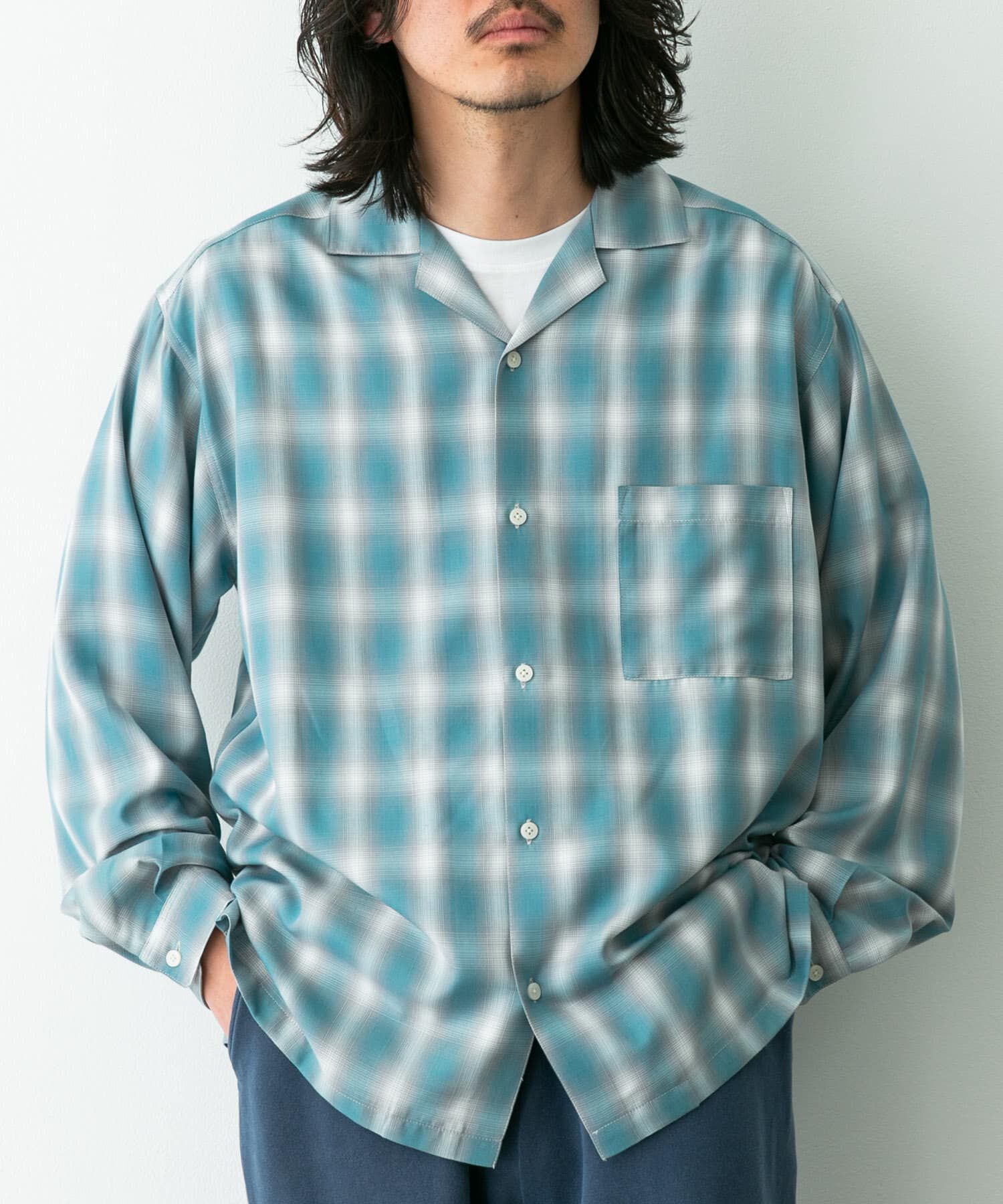 Sonny Label 「オンブレチェックロングスリーブシャツ」|シャツ・ブラウス|