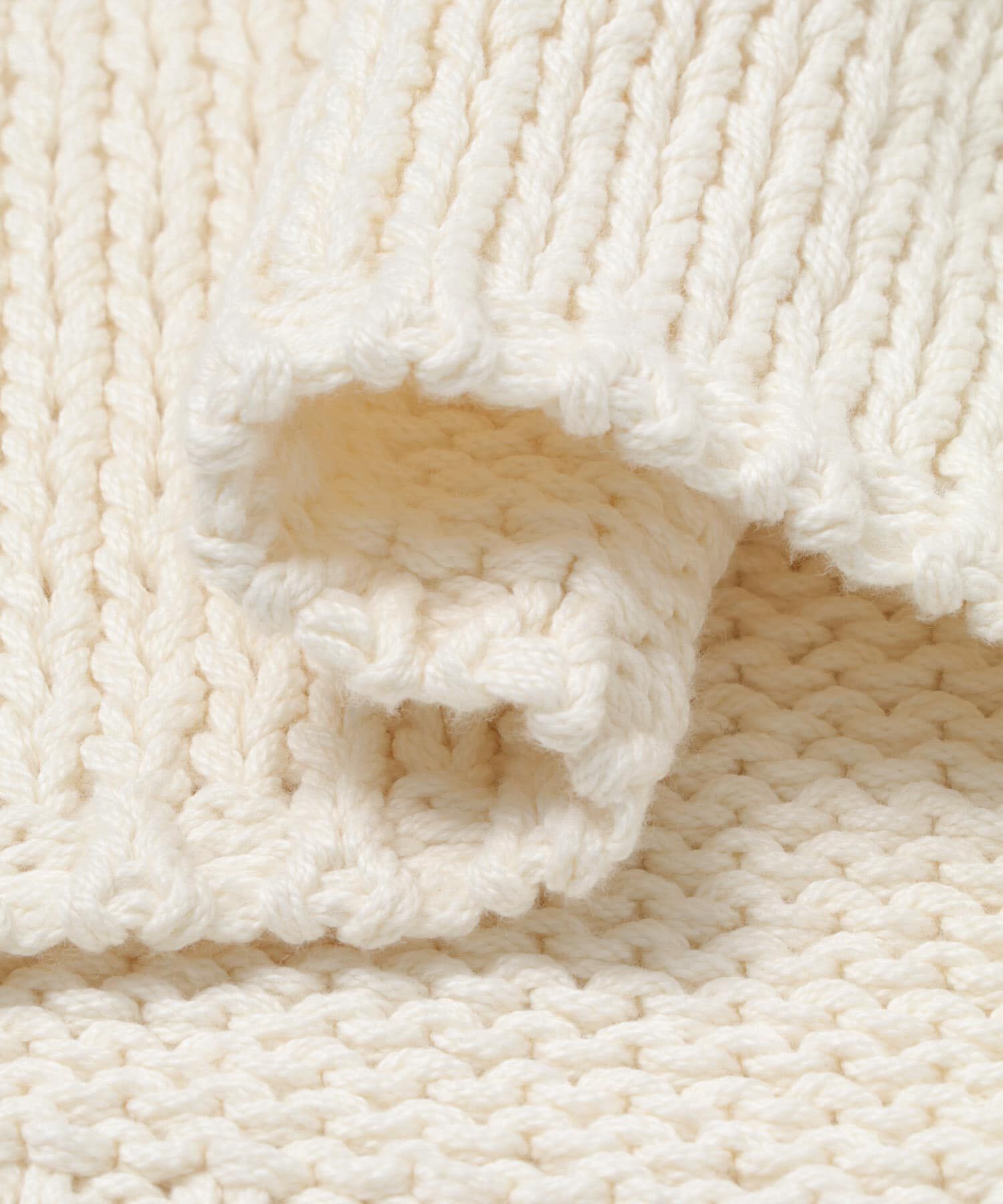 かぐれ「コットンローゲージニットベスト」|ベスト・ジレ|