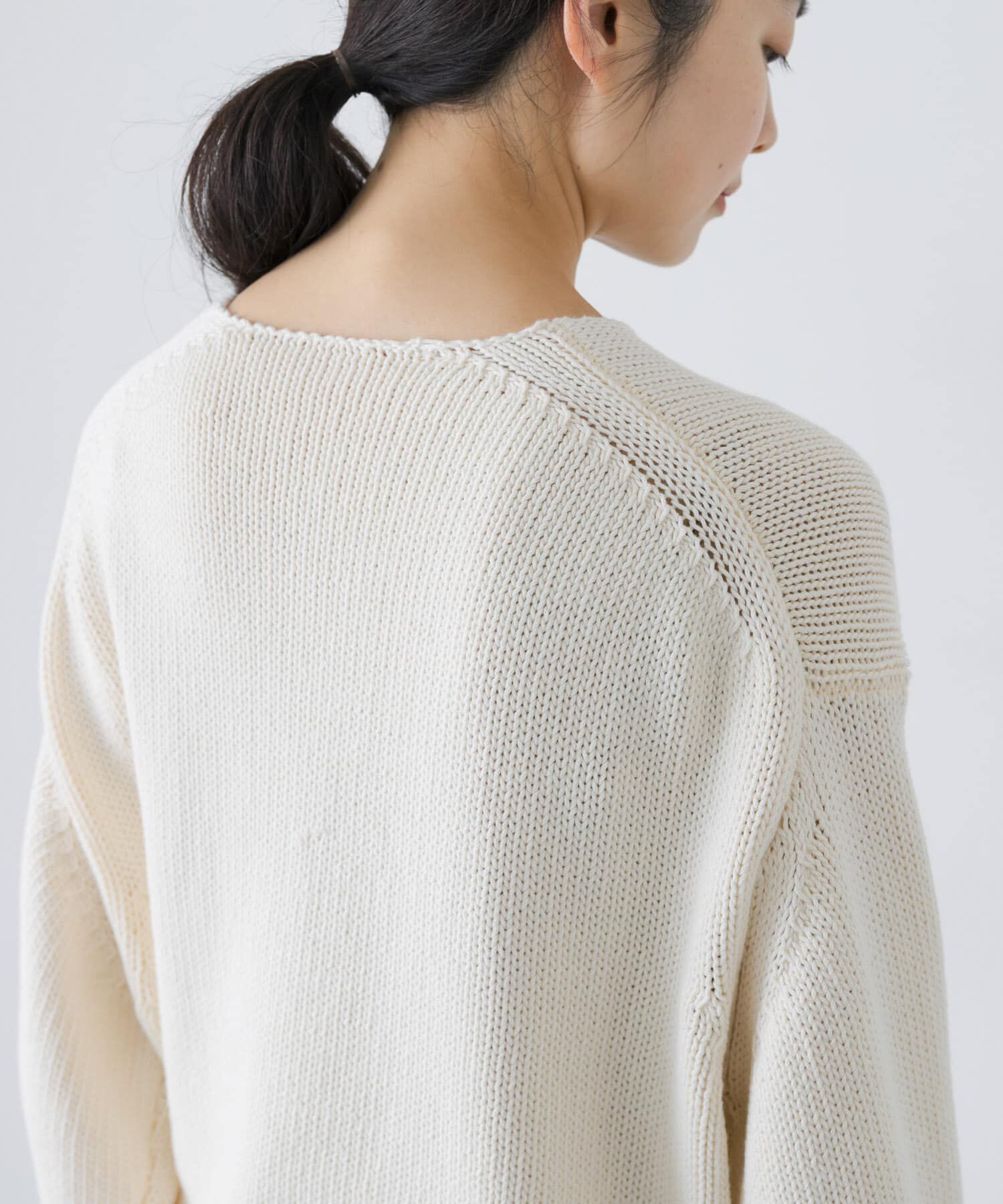 かぐれ「コットンローゲージショートカーディガン」|カーディガン|