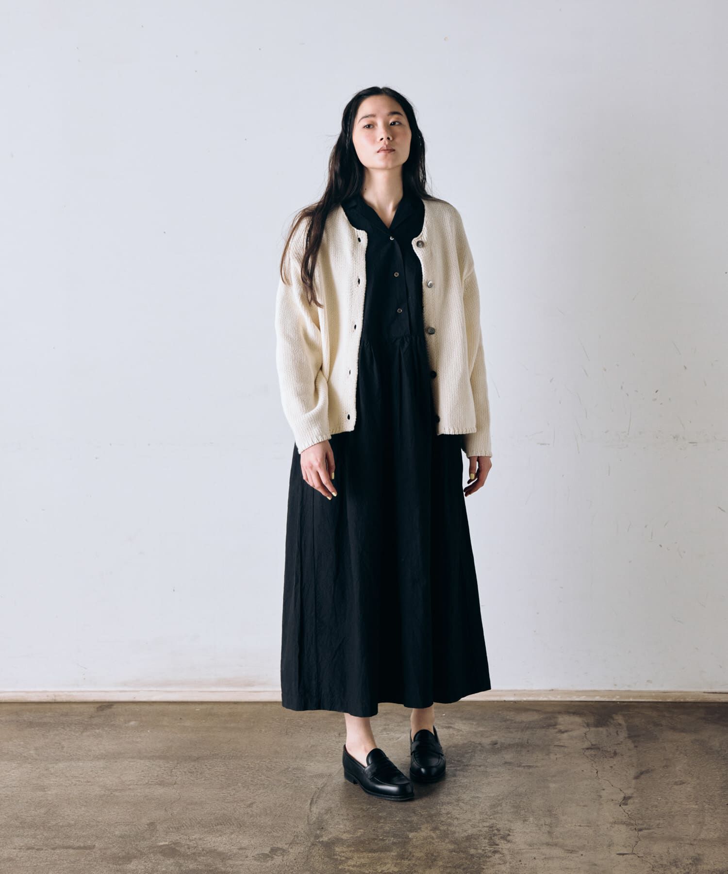 かぐれ「コットンローゲージショートカーディガン」|カーディガン|