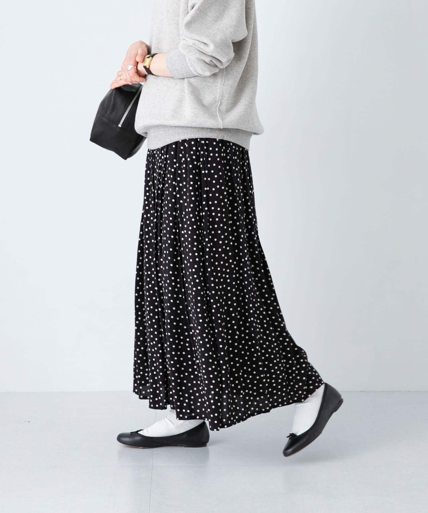 かぐれ「ドットギャザースカート」|スカート|