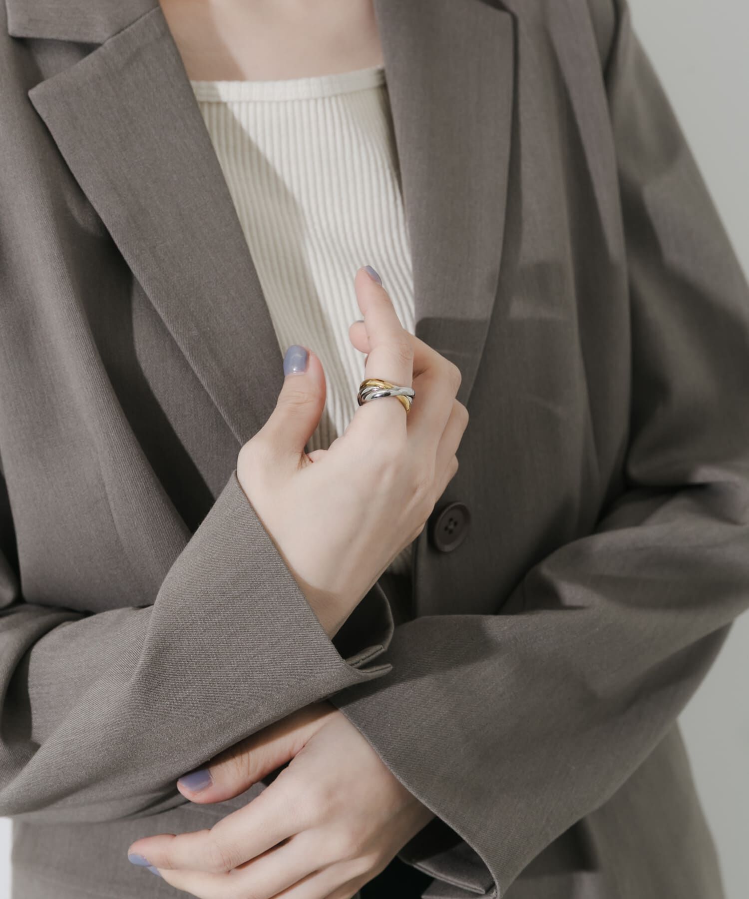 SMELLY「ステンレストリプルリング」|リング|