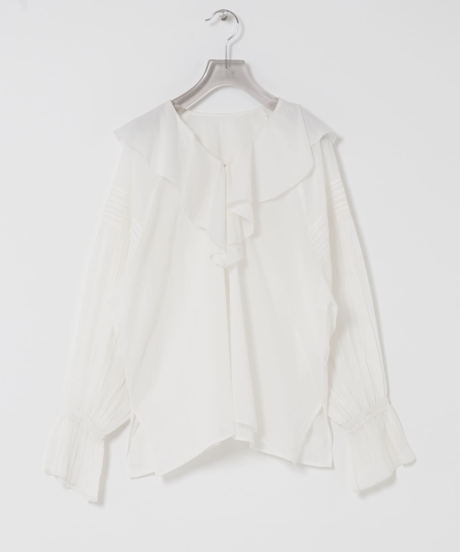 URBAN RESEARCH「『一部WEB限定カラー』コットンボイルラッフルブラウス」|シャツ・ブラウス|