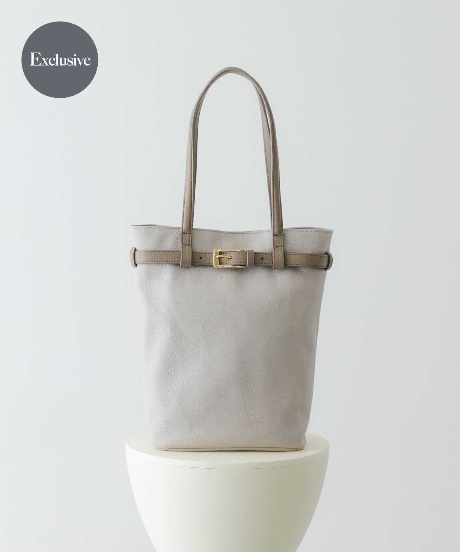 RODE SKO「『別注』BEAURE&times;RODESKO　カウレザーベルトデザイントートバッグ」|トートバッグ|ホワイト系その他