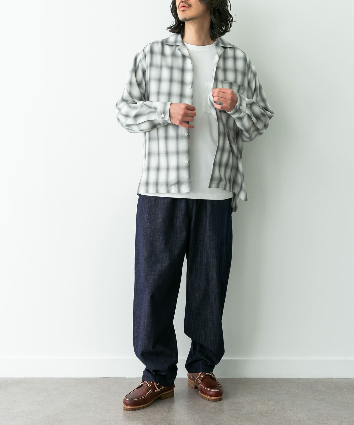 Sonny Label 「デニムライクイージーワイドパンツ」|デニム|