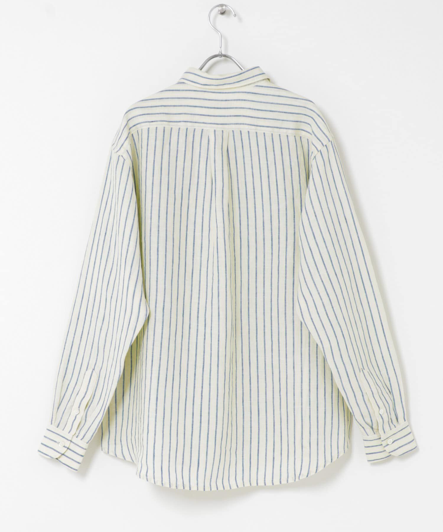 URBAN RESEARCH DOORS「FORK&SPOON　フレンチリネンロングスリーブシャツ」|シャツ・ブラウス|