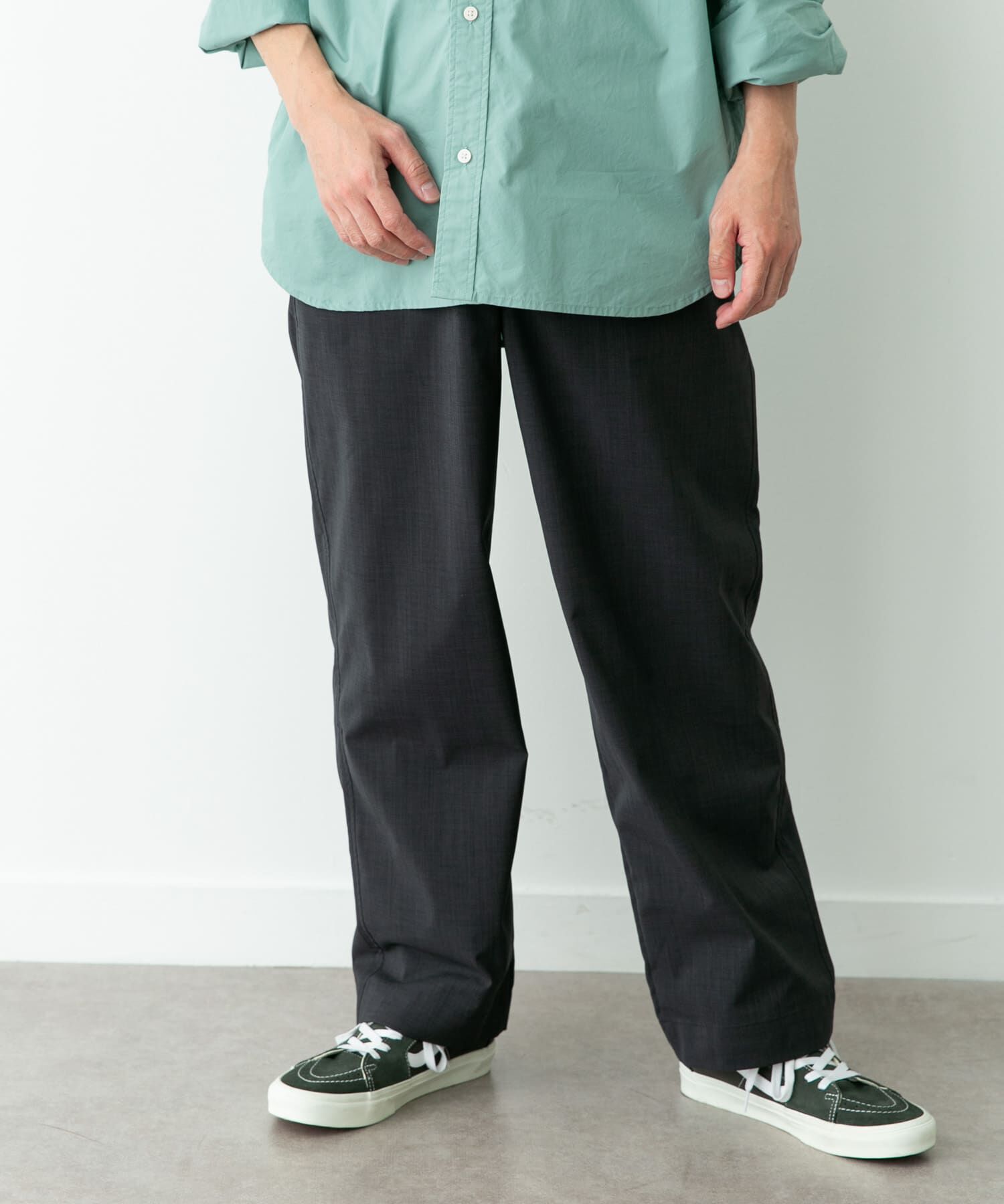 Sonny Label 「リネンタッチポリエステルイージーパンツ」|その他|チャコールグレー