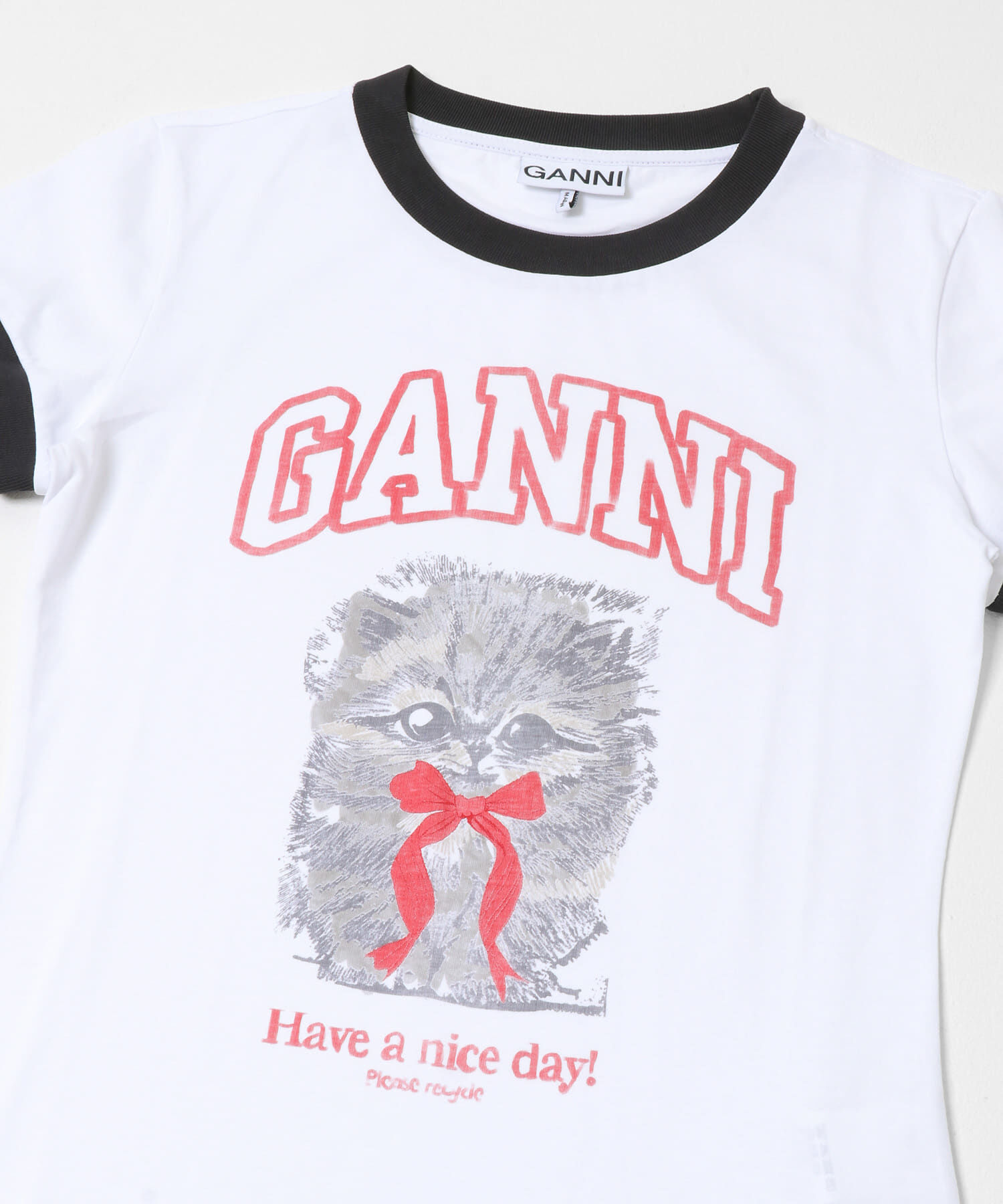 URBAN RESEARCH「GANNI　JERSEY MARGOT KITTY PRINT」|Tシャツ・カットソー|