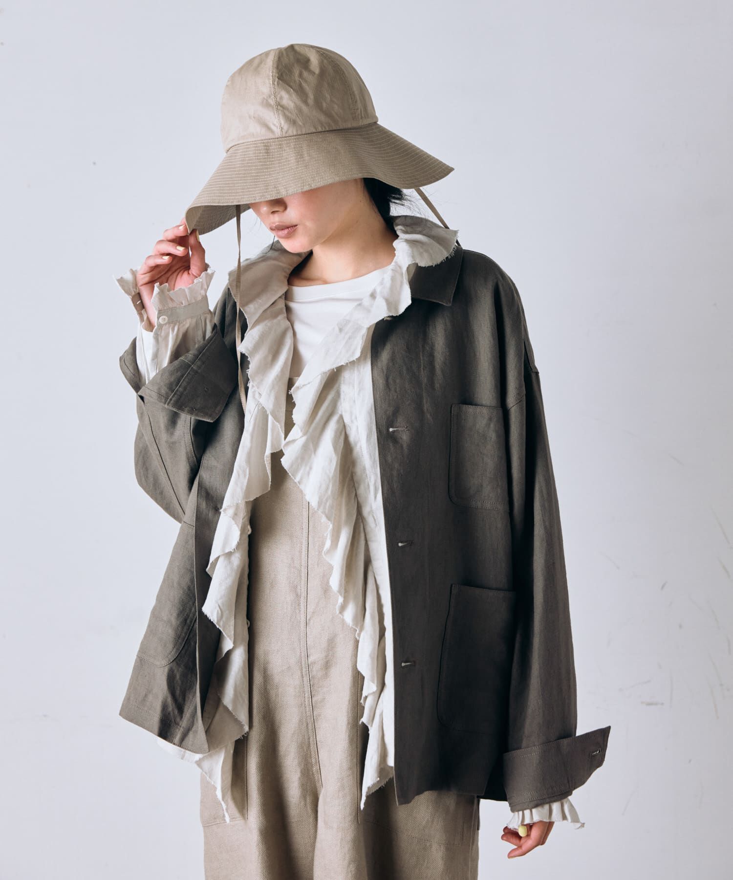 かぐれ「『ユニセックス』リネンカバーオール」|その他|