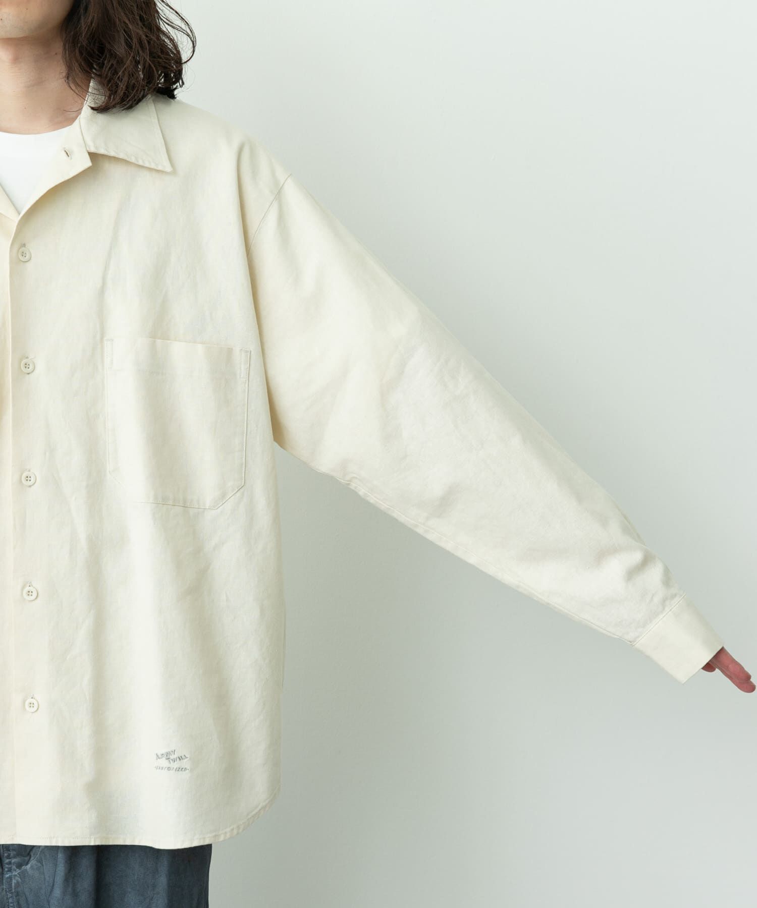 Sonny Label 「ARMY TWILL　COTTON LINEN UTILITYSHIRTS」|シャツ・ブラウス|
