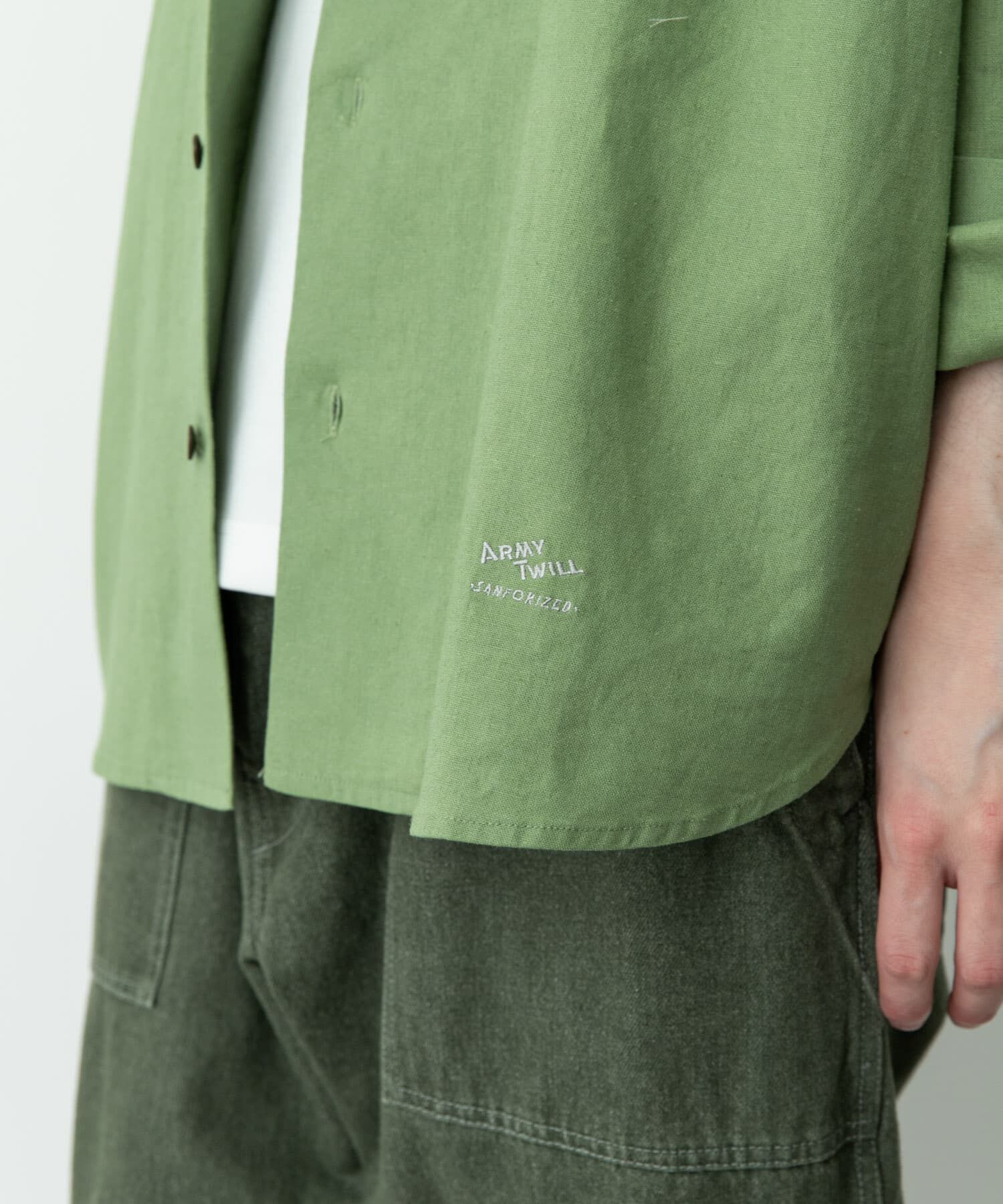 Sonny Label 「ARMY TWILL　COTTON LINEN UTILITYSHIRTS」|シャツ・ブラウス|