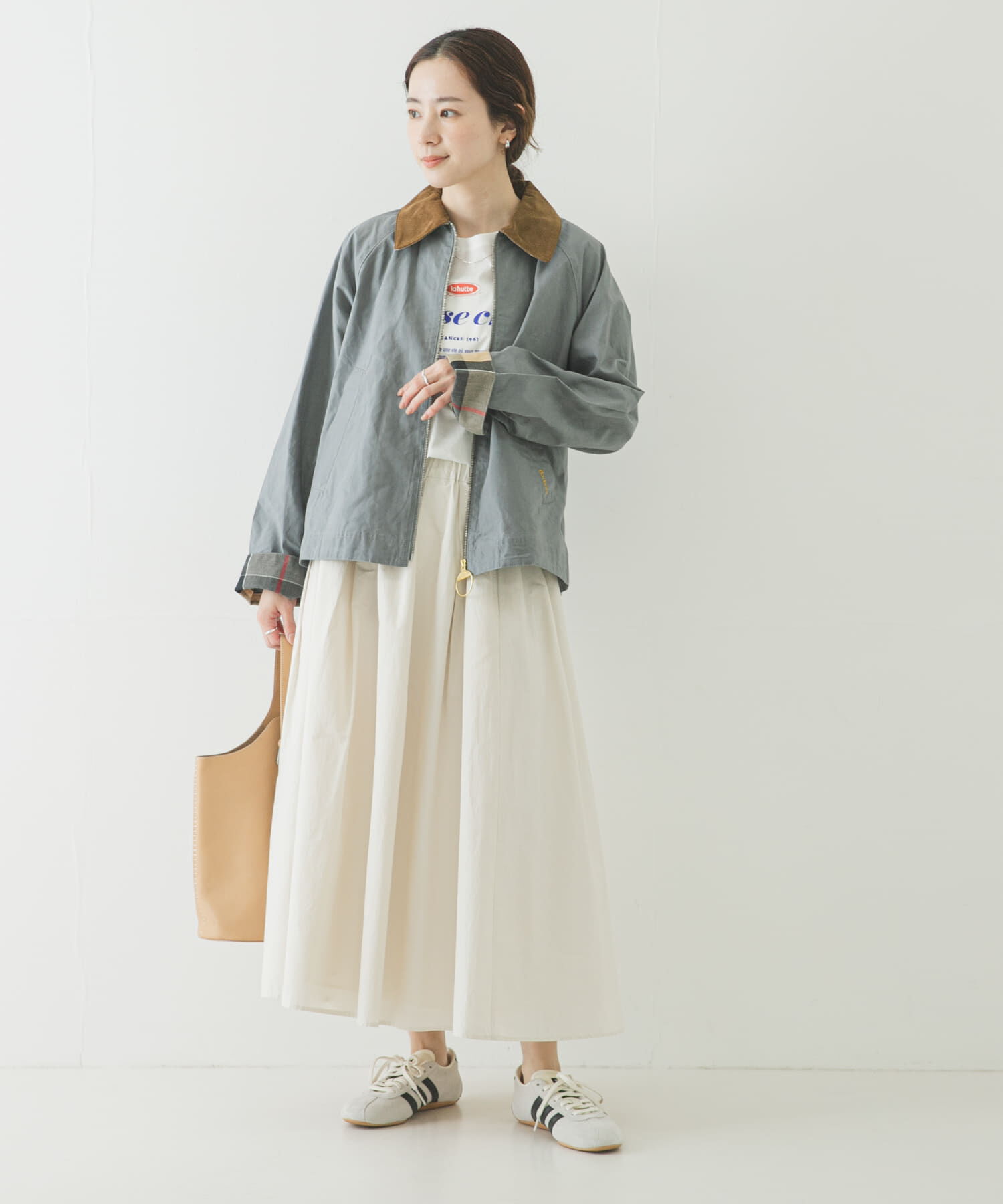 URBAN RESEARCH「Barbour　CATLIN CASUAL JACKET」|ノーカラーコート|