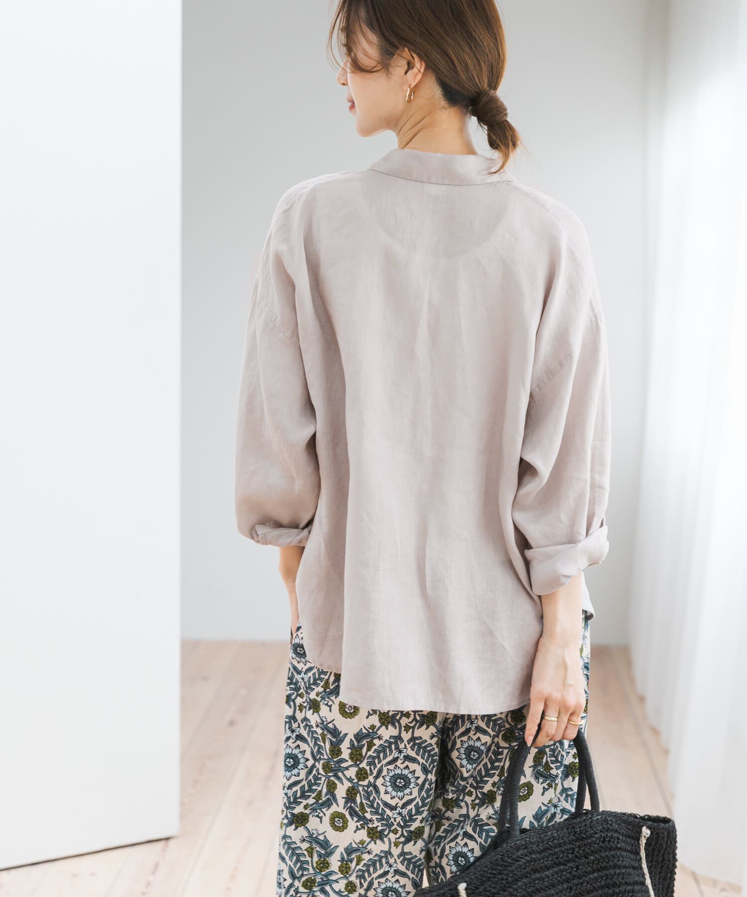 URBAN RESEARCH DOORS「リネンオーバーシャツ」|シャツ・ブラウス|