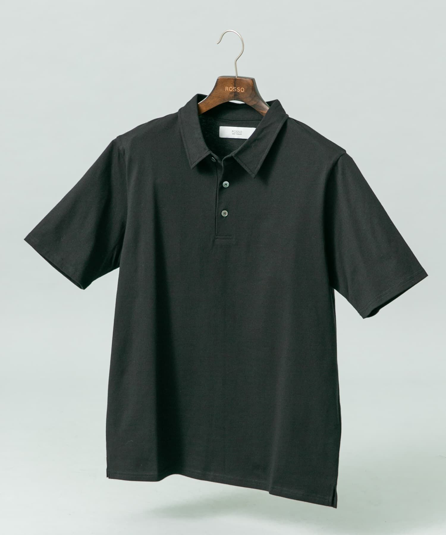 URBAN RESEARCH ROSSO「『XLサイズあり』『UR TECH』汗ジミ防止ポロシャツ」|ポロシャツ|ブラック