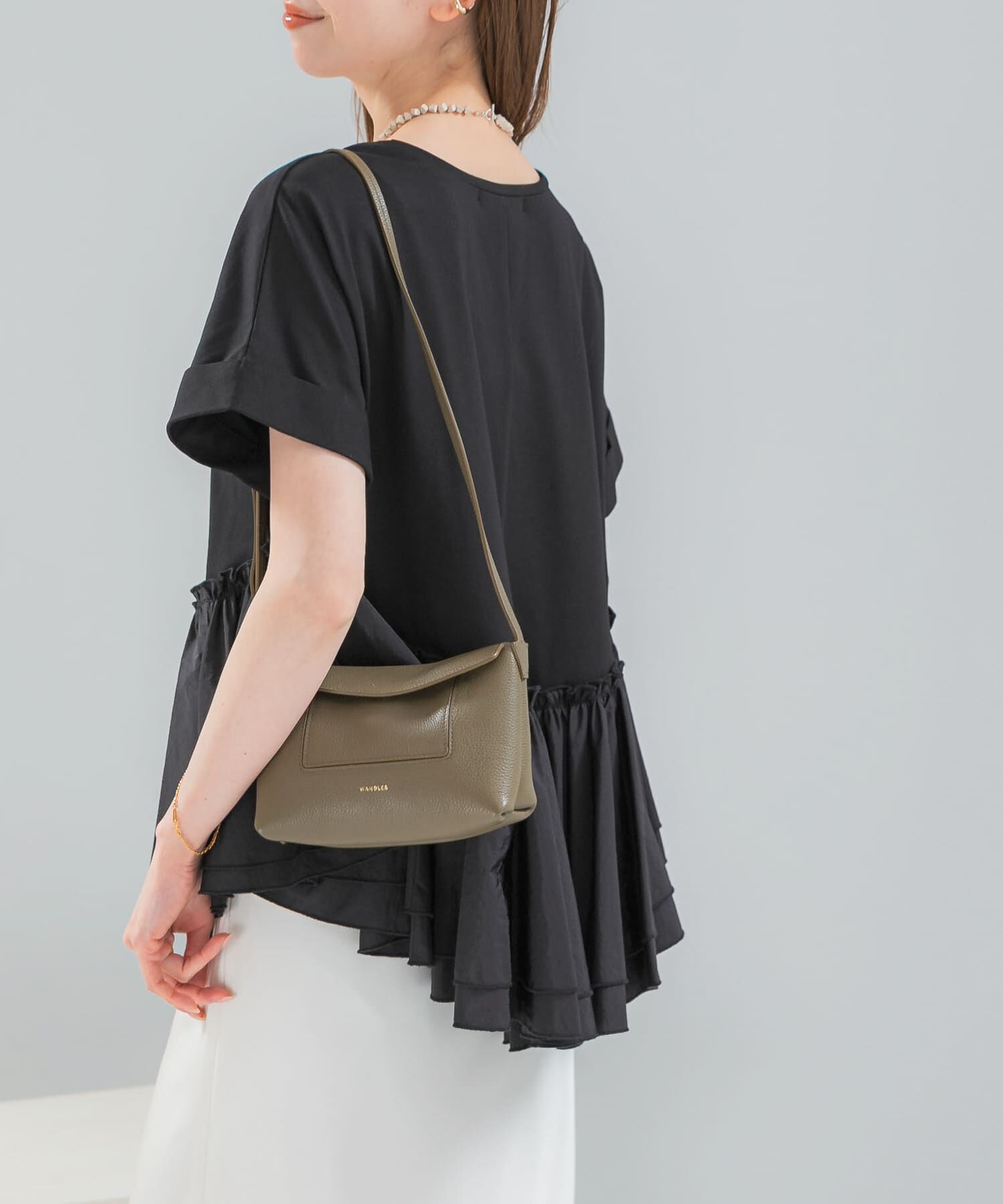 URBAN RESEARCH ROSSO「タフタドッキングティアードTEEブラウス」|Tシャツ・カットソー|