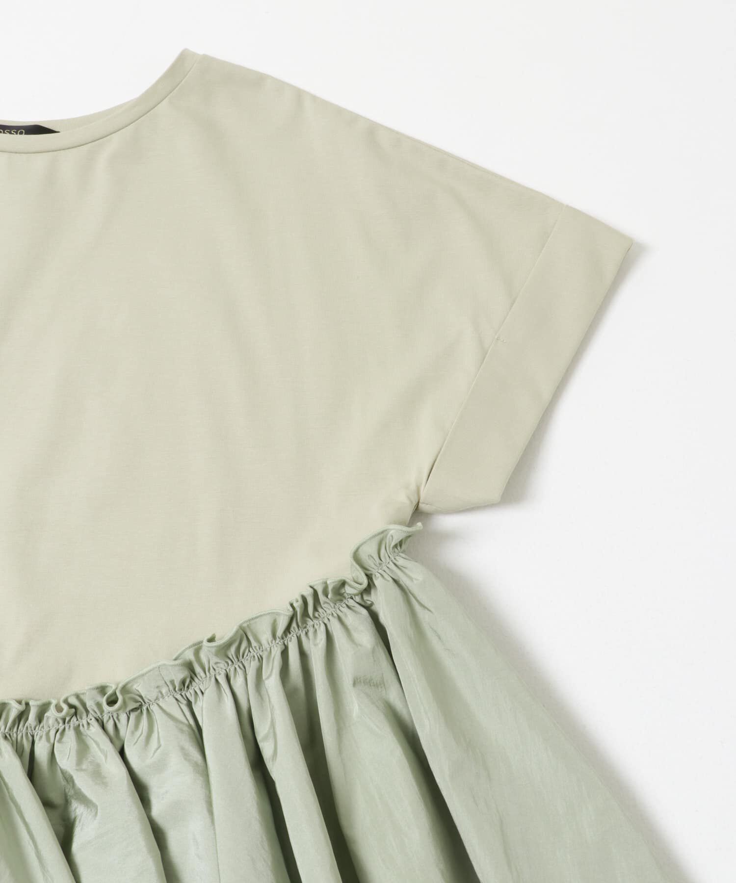 URBAN RESEARCH ROSSO「タフタドッキングティアードTEEブラウス」|Tシャツ・カットソー|