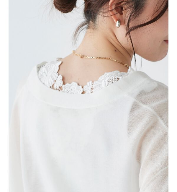 le.coeur blanc「バックモチーフレースタンク」|タンクトップ|