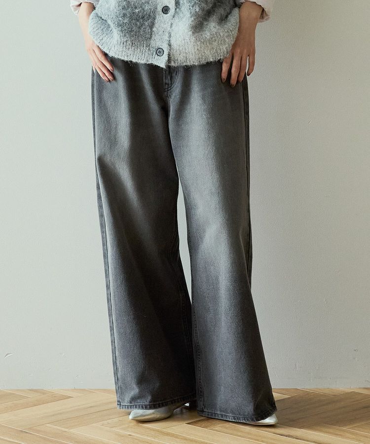 AMERICAN HOLIC「ワイドデニム【WEB限定サイズ有り】」|デニム|Gray