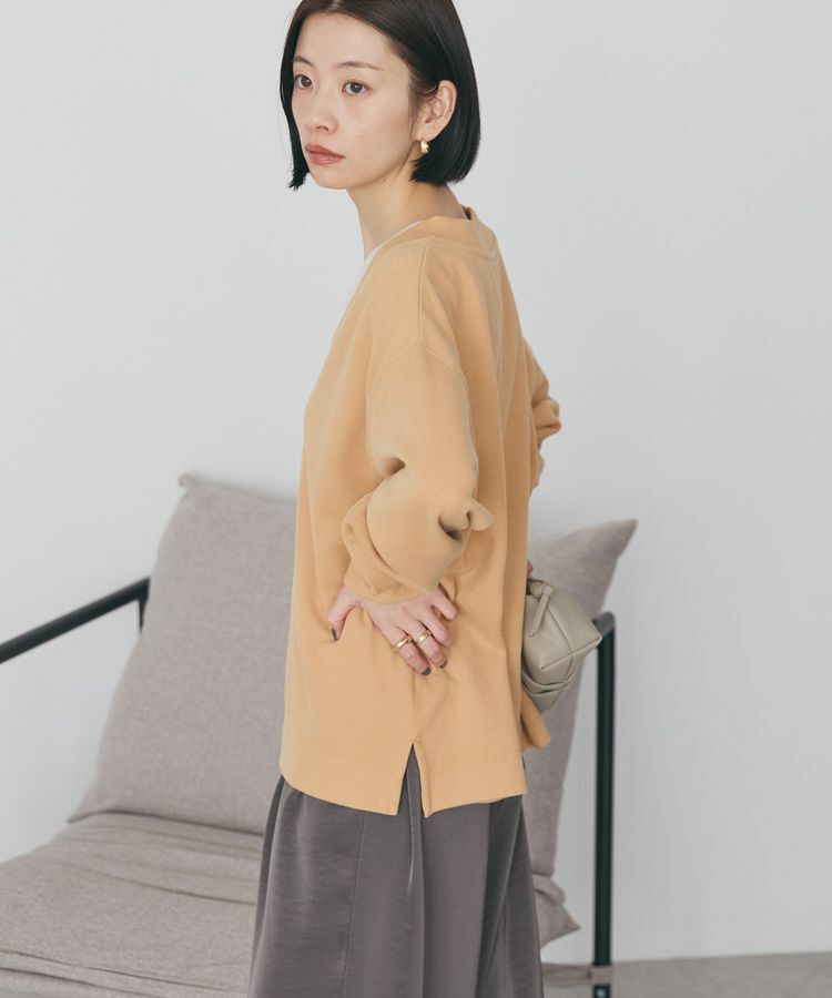 AMERICAN HOLIC「Vネックスムース起毛プルオーバー」|スウェット・ジャージ|