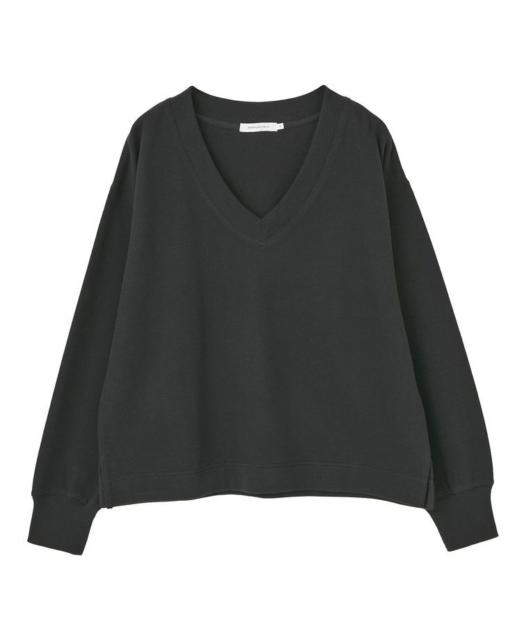 AMERICAN HOLIC「Vネックスムース起毛プルオーバー」|スウェット・ジャージ|