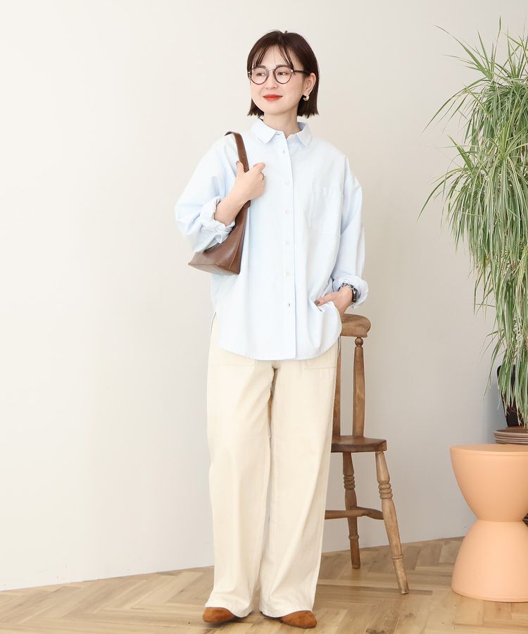 AMERICAN HOLIC「【UVカット】オックスベーシックシャツ」|シャツ・ブラウス|