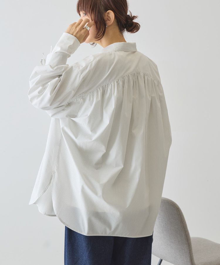 AMERICAN HOLIC「【イージーケア】バックギャザーリボンシャツ」|シャツ・ブラウス|