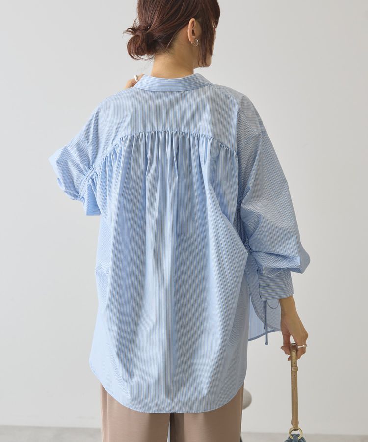 AMERICAN HOLIC「【イージーケア】バックギャザーリボンシャツ」|シャツ・ブラウス|