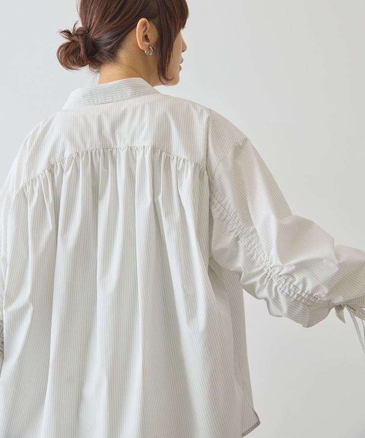 AMERICAN HOLIC「【イージーケア】バックギャザーリボンシャツ」|シャツ・ブラウス|