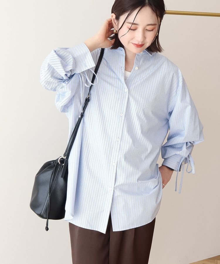 AMERICAN HOLIC「【イージーケア】バックギャザーリボンシャツ」|シャツ・ブラウス|