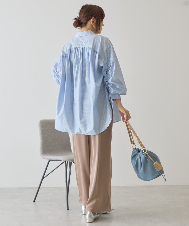 AMERICAN HOLIC「【イージーケア】バックギャザーリボンシャツ」|シャツ・ブラウス|