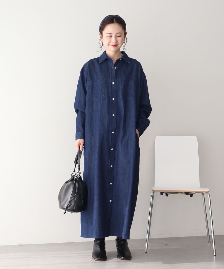 AMERICAN HOLIC「デニムシャツワンピース」|ワンピース|Indigo