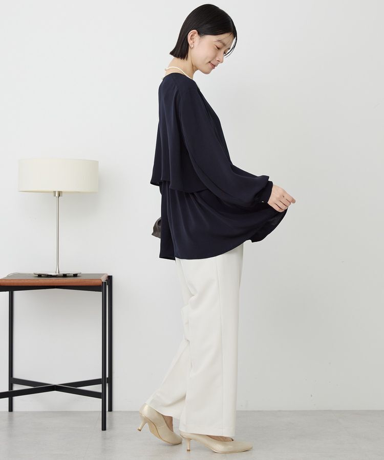 AMERICAN HOLIC「【イージーケア】Wクロスティアードブラウス」|シャツ・ブラウス|