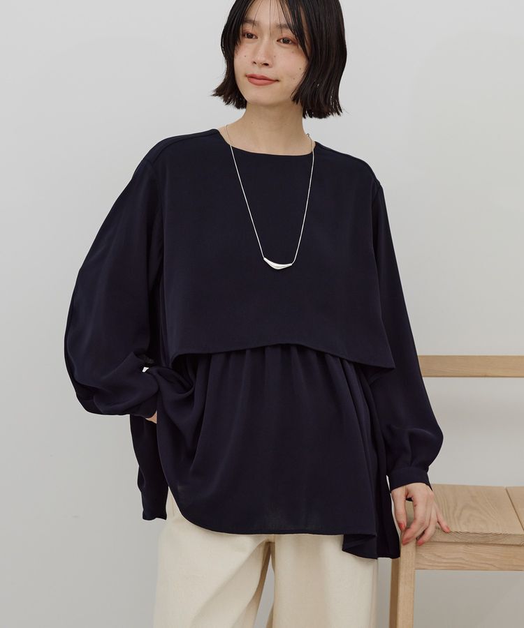 AMERICAN HOLIC「【イージーケア】Wクロスティアードブラウス」|シャツ・ブラウス|