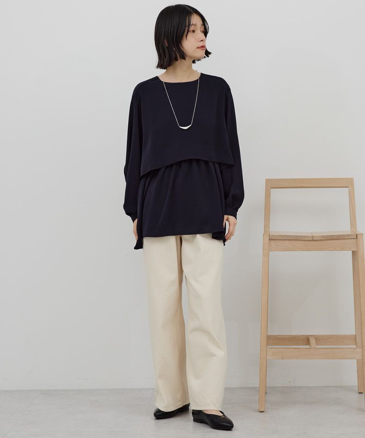 AMERICAN HOLIC「【イージーケア】Wクロスティアードブラウス」|シャツ・ブラウス|