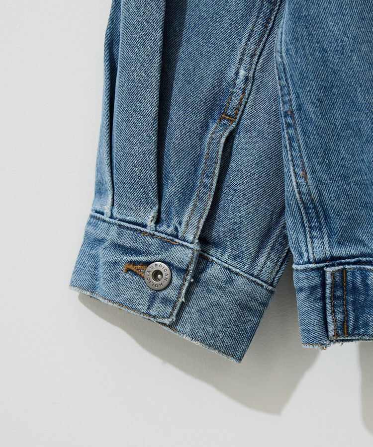 AMERICAN HOLIC「ロング丈デニムジャケット」|テーラードジャケット|