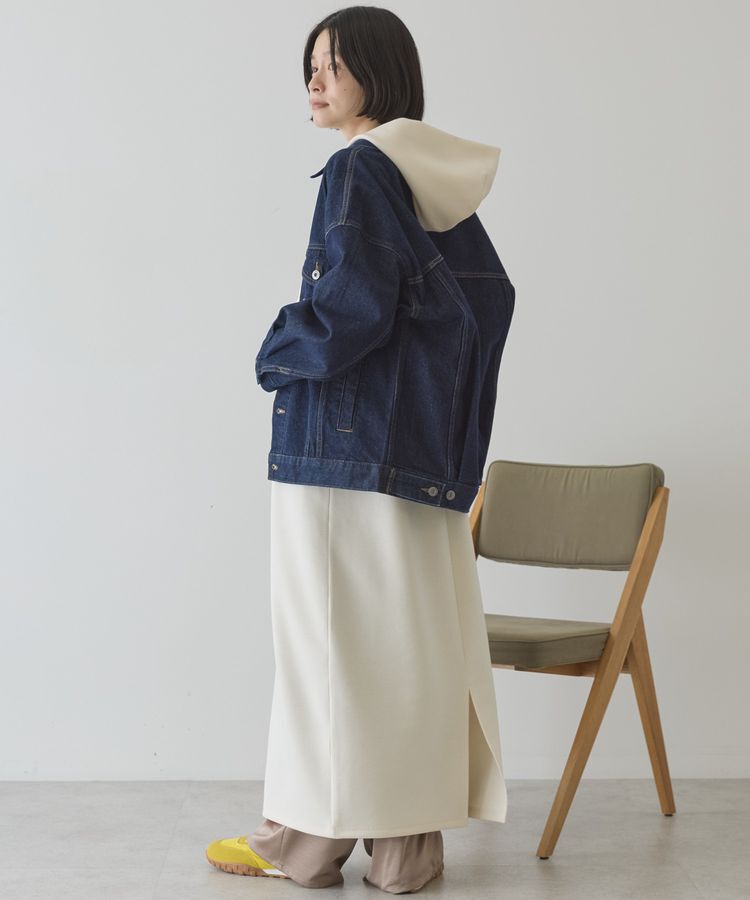 AMERICAN HOLIC「ロング丈デニムジャケット」|テーラードジャケット|