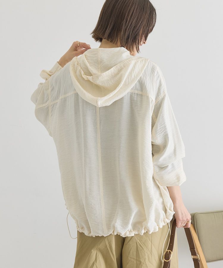 AMERICAN HOLIC「【接触冷感】フーディーシアーブルゾン」|ブルゾン・スタジャン|