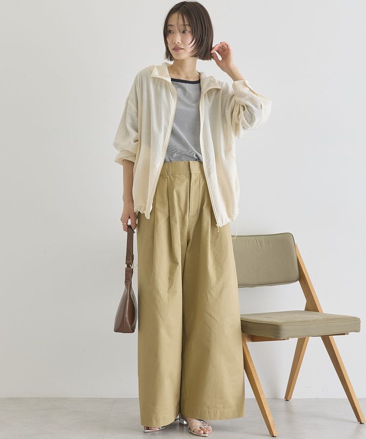 AMERICAN HOLIC「【接触冷感】フーディーシアーブルゾン」|ブルゾン・スタジャン|