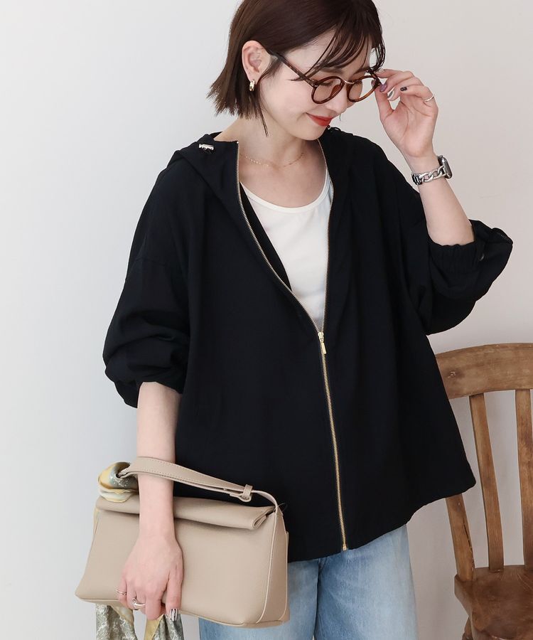 AMERICAN HOLIC「【接触冷感】フーディーシアーブルゾン」|ブルゾン・スタジャン|