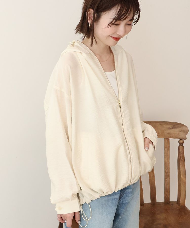 AMERICAN HOLIC「【接触冷感】フーディーシアーブルゾン」|ブルゾン・スタジャン|