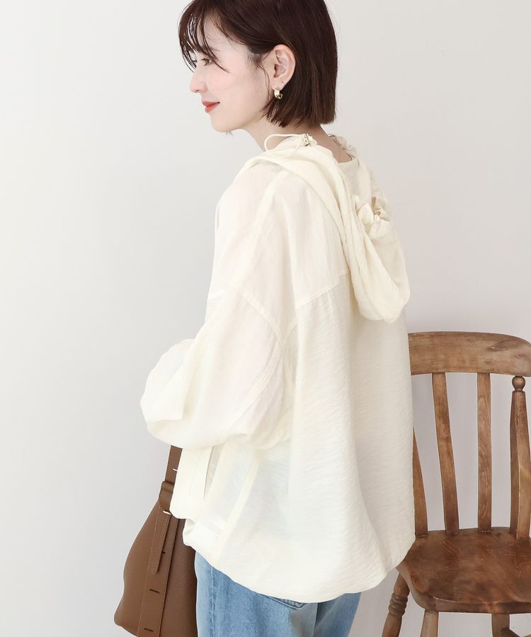 AMERICAN HOLIC「【接触冷感】フーディーシアーブルゾン」|ブルゾン・スタジャン|