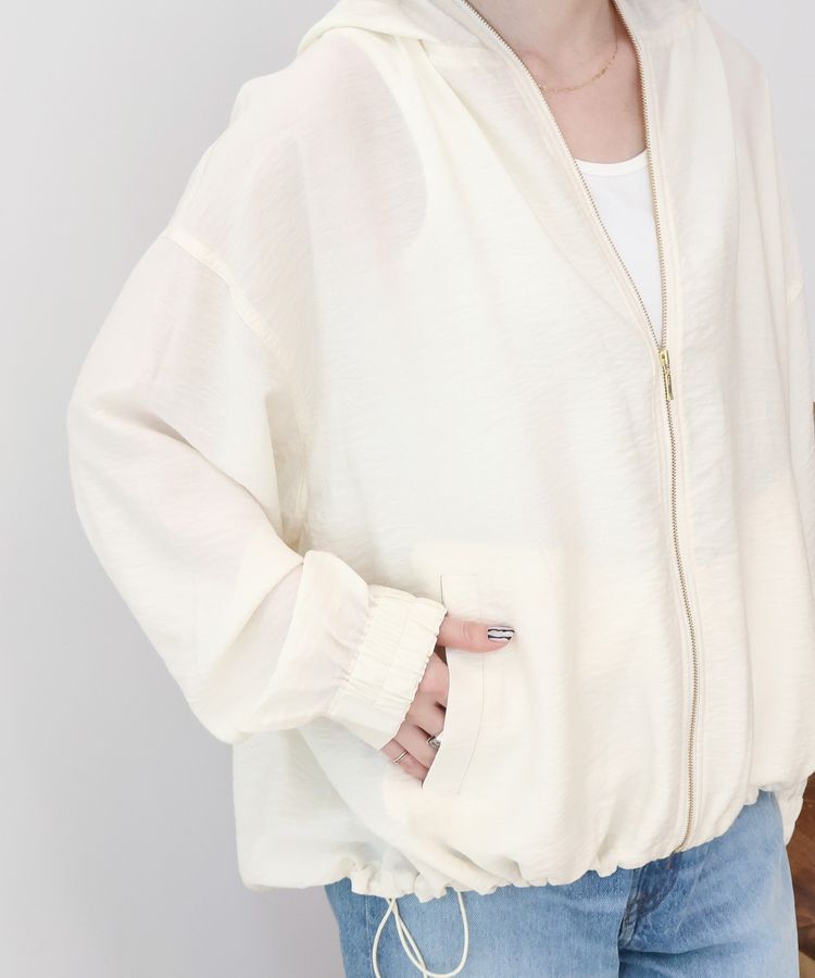 AMERICAN HOLIC「【接触冷感】フーディーシアーブルゾン」|ブルゾン・スタジャン|