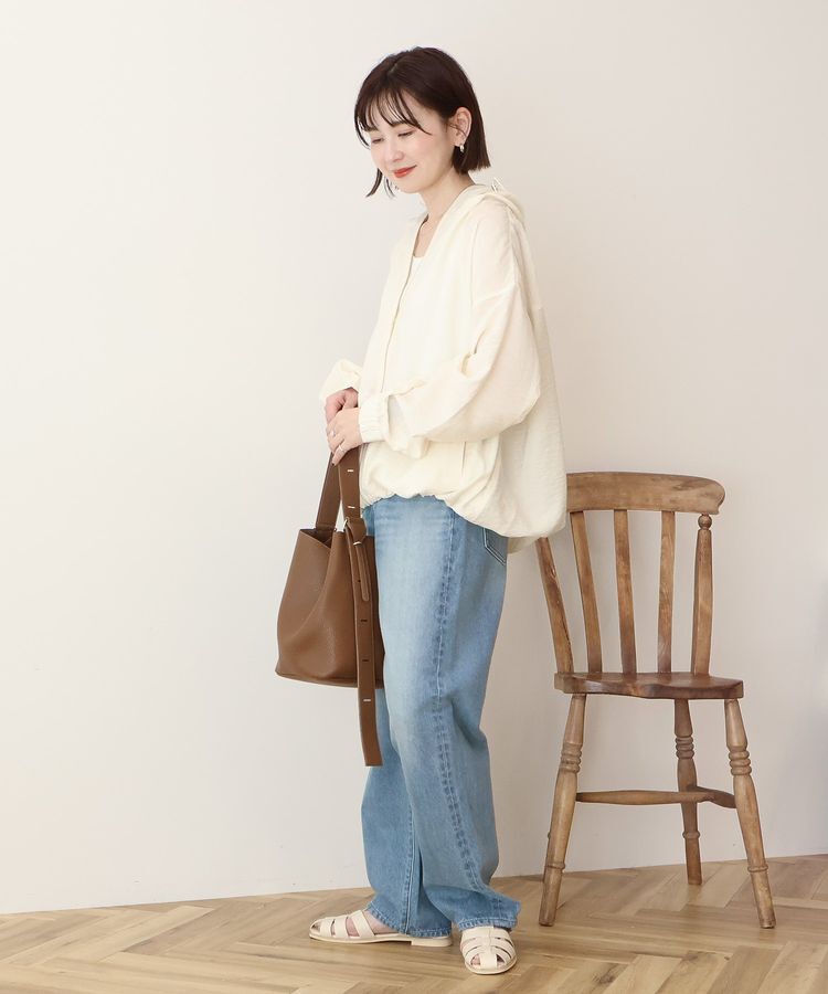 AMERICAN HOLIC「【接触冷感】フーディーシアーブルゾン」|ブルゾン・スタジャン|