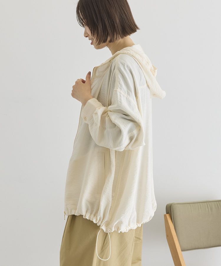 AMERICAN HOLIC「【接触冷感】フーディーシアーブルゾン」|ブルゾン・スタジャン|