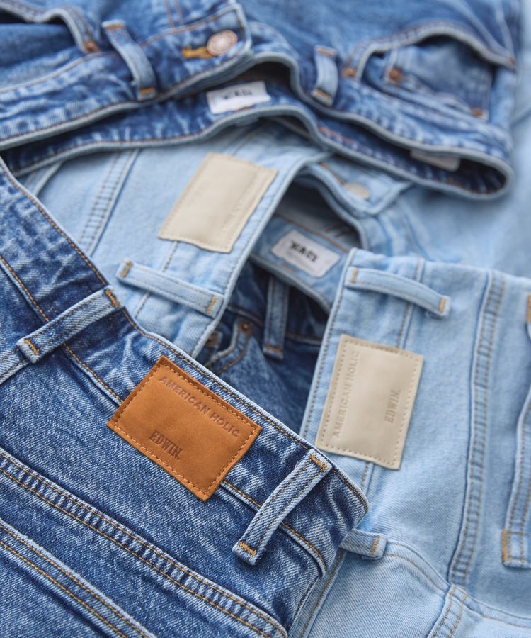 AMERICAN HOLIC「【EDWIN別注】ワイドデニム」|デニム|