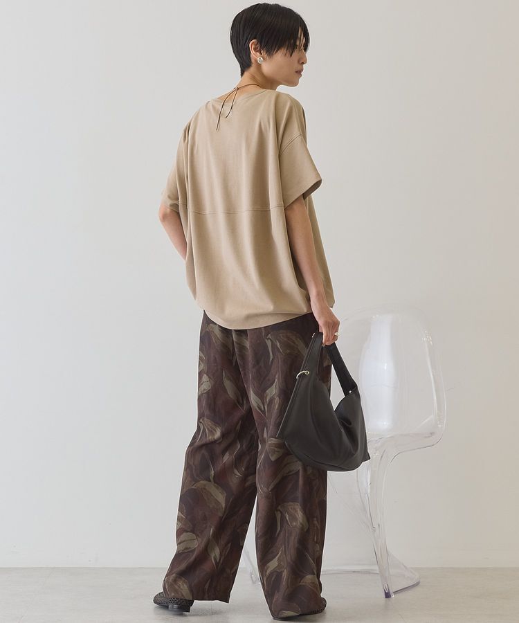 AMERICAN HOLIC「【接触冷感+UVカット】半袖コクーンカットプルオーバー」|Tシャツ・カットソー|