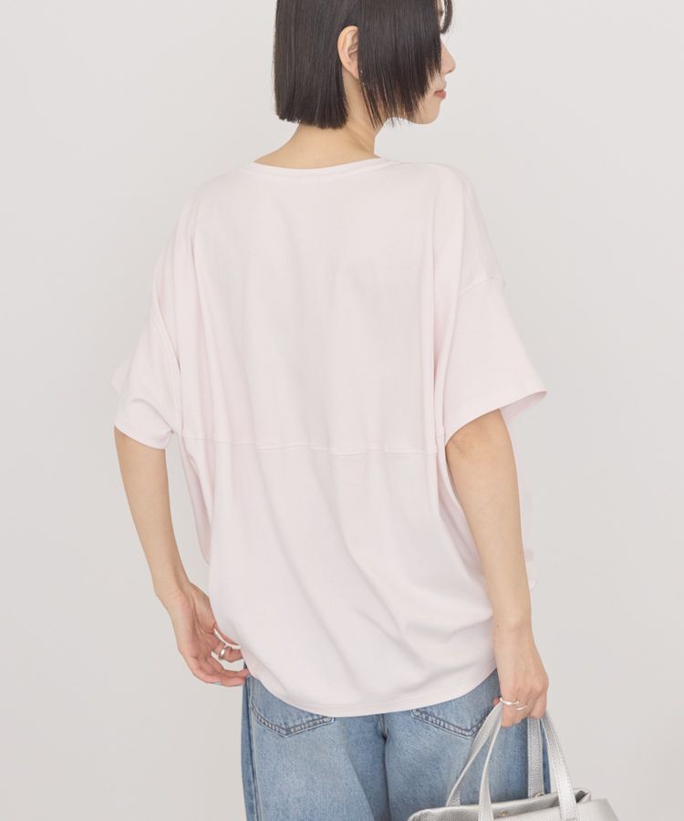 AMERICAN HOLIC「【接触冷感+UVカット】半袖コクーンカットプルオーバー」|Tシャツ・カットソー|