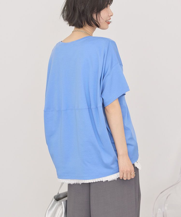 AMERICAN HOLIC「【接触冷感+UVカット】半袖コクーンカットプルオーバー」|Tシャツ・カットソー|