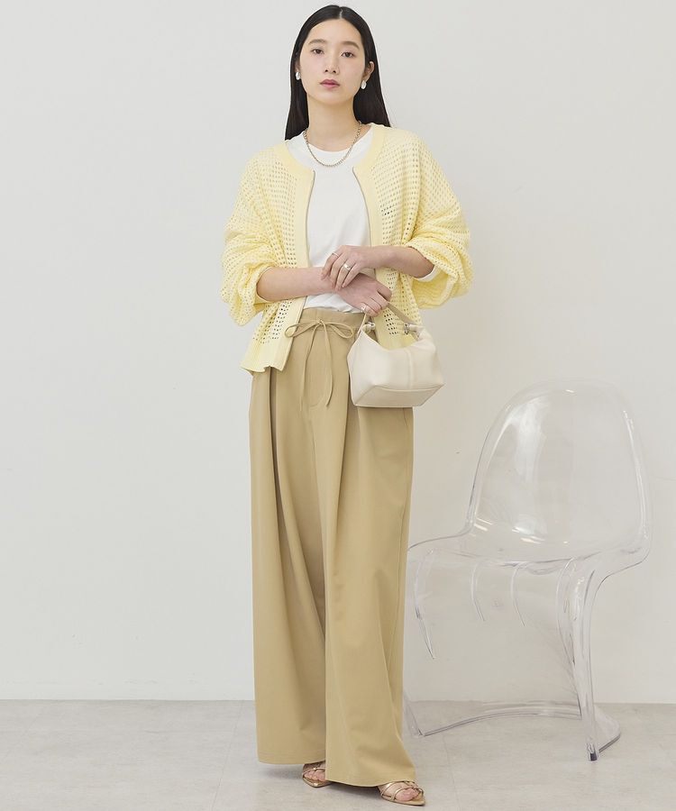 AMERICAN HOLIC「【イージーケア】リボン付きタックワイドパンツ」|その他|